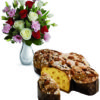 colomba con rose