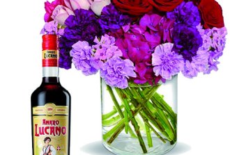 Bouquet fiori con Amaro
